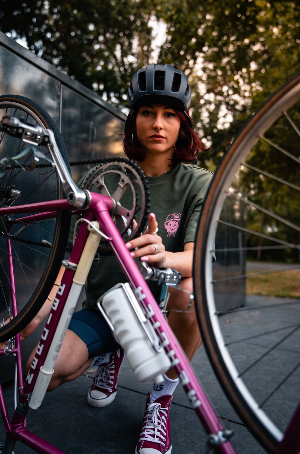 Fikke Stoke Cycling Club - Groen/Roze
