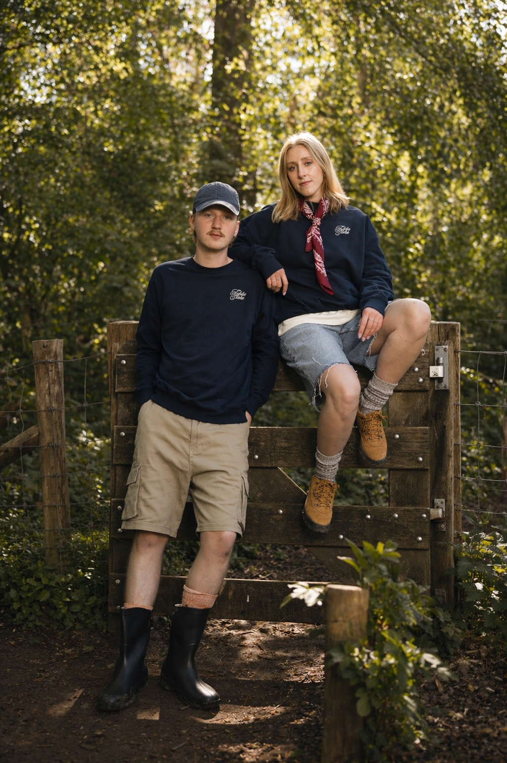 Vissen - sweater navy/ivoor