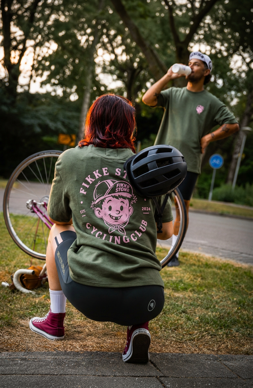 Fikke Stoke Cycling Club - Groen/Roze
