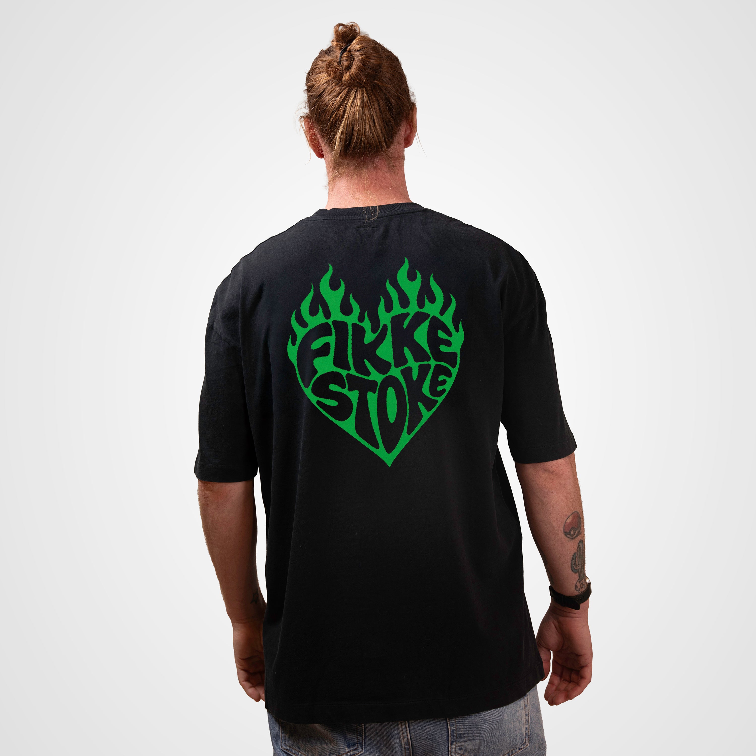 Brandend Hart -  Shirt zwart