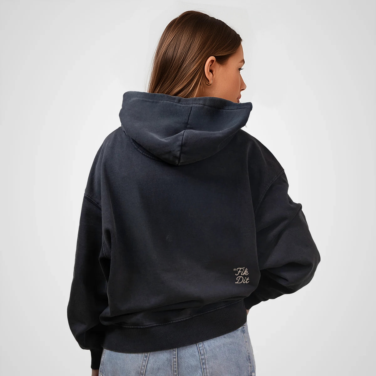 Lunch buddies Hoodie - Verwassen Zwart