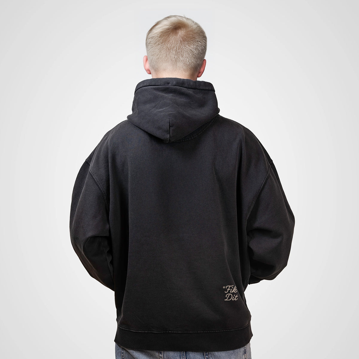 Lunch buddies Hoodie - Verwassen Zwart