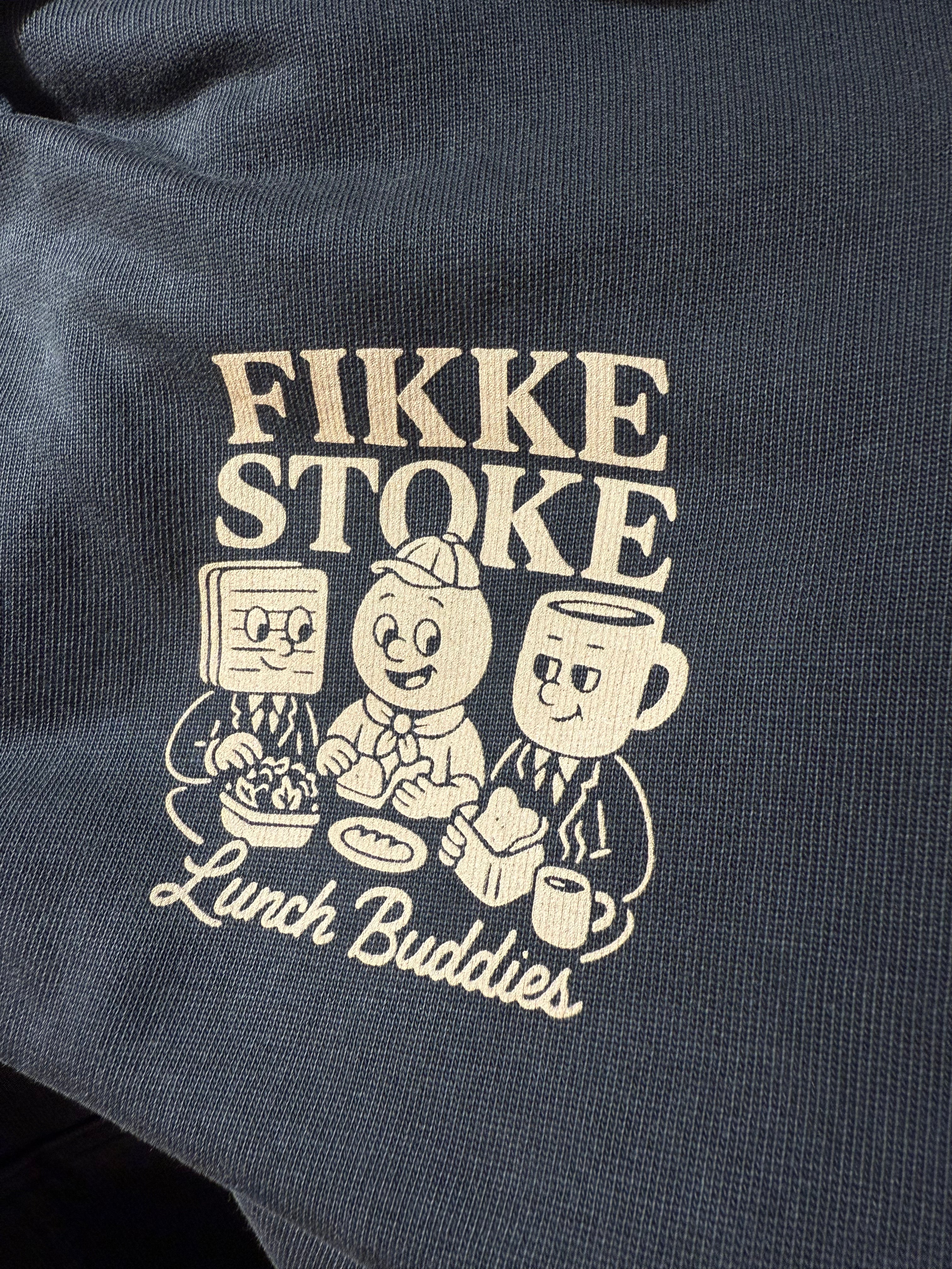 Lunch buddies Hoodie - Verwassen Zwart