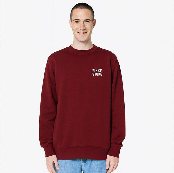 Rode crewneck - De printer stagiar
