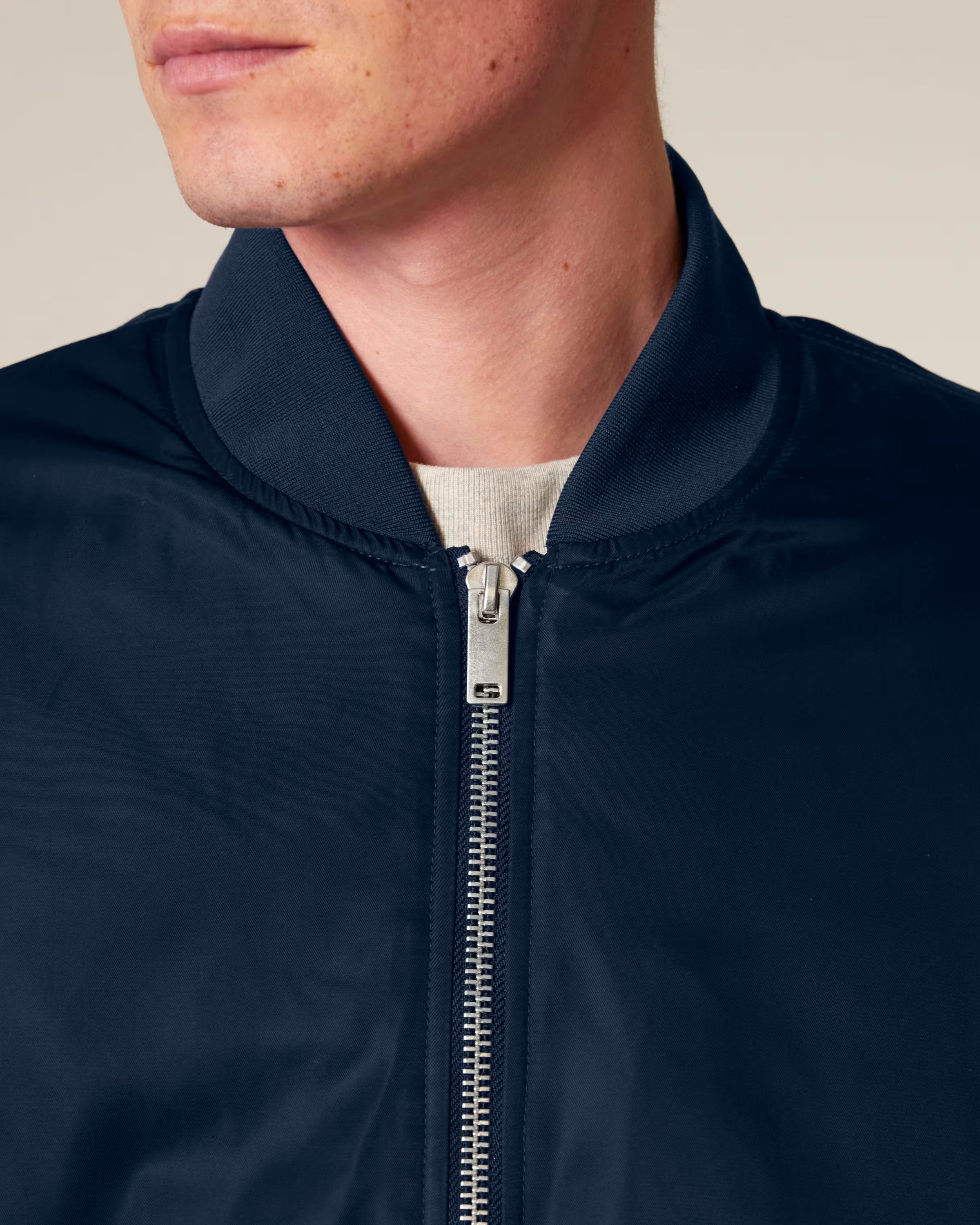 Bomber jack Navy - Brandend hart lila