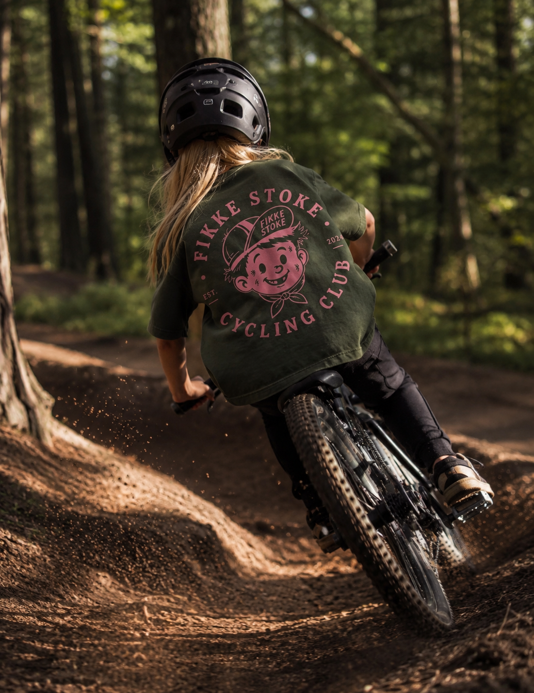 Fikke Stoke Cycling crew Kids shirt